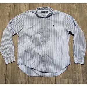 Polo Ralph Lauren Classic Fit Striped Mens 17 36/37 Long Sleeve Button Up Shirt